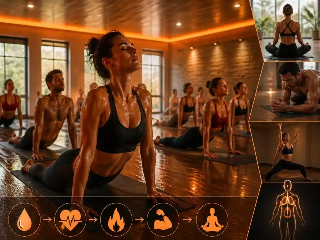 Hot yoga trainingsplan für ein intensives körpertraining