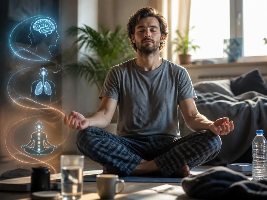 Mentale Erholung durch eine geführte meditation for hangover