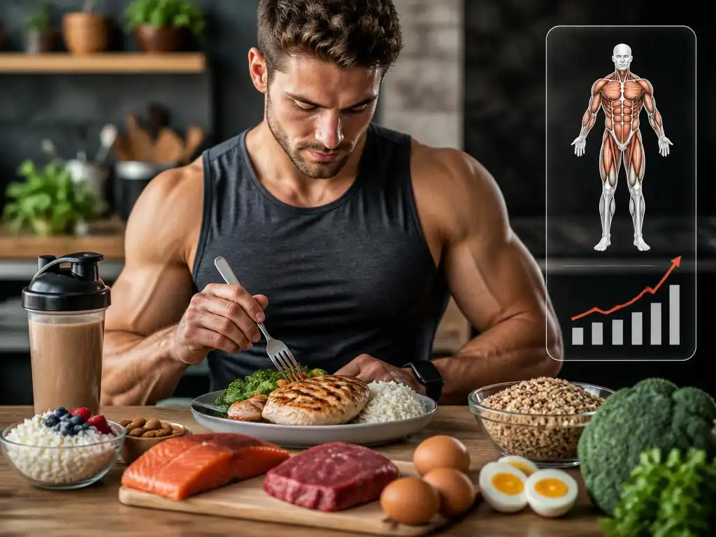 Optimale Proteinaufnahme bei jeder Mahlzeit für Muskelaufbau