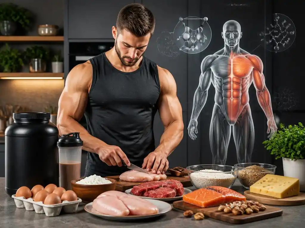 Optimale Proteinversorgung für maximalen Muskelaufbau