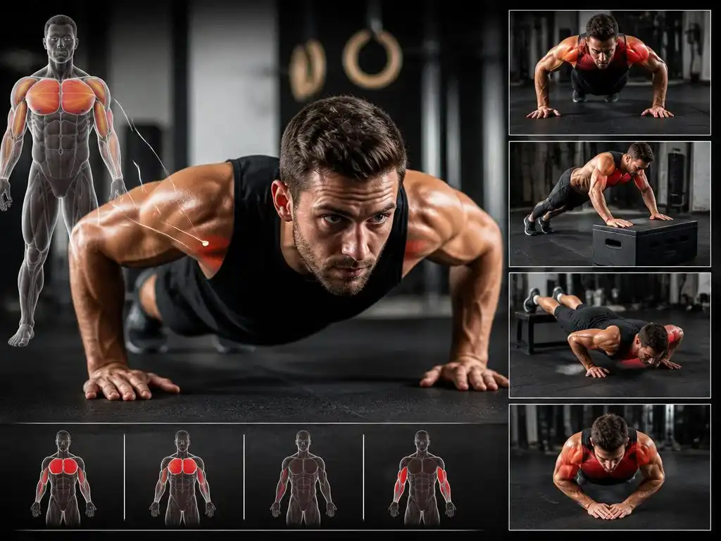 Optimale Trainingsreize durch gezielte Liegestütz Varianten
