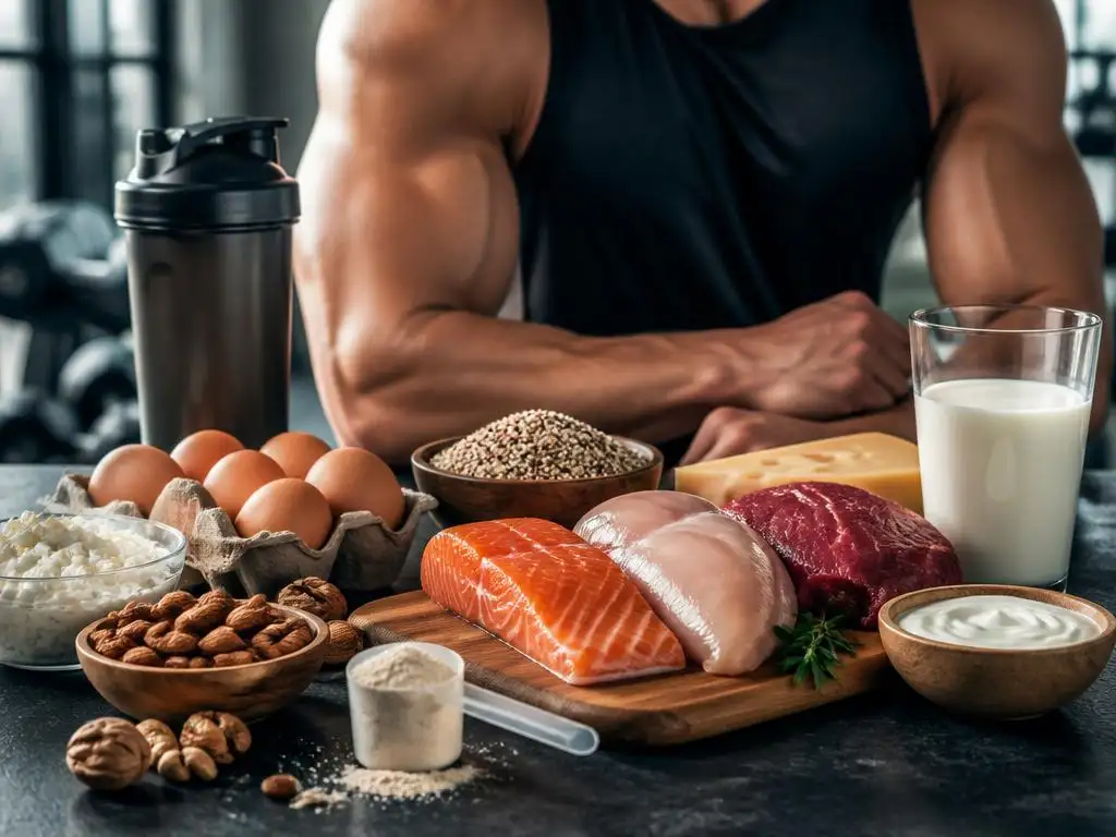 Optimale proteinzufuhr für deinen täglichen muskelaufbau