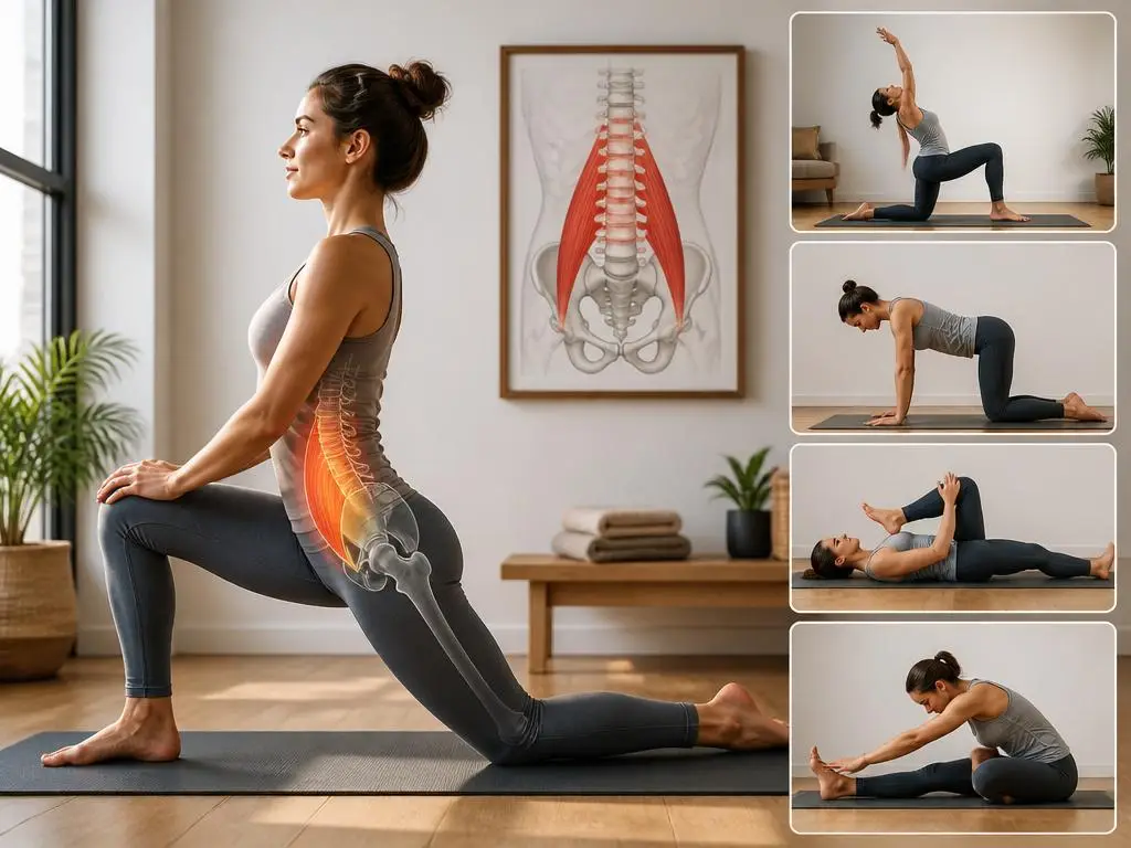 So lösen Sie einen blockierten Psoas muskel durch gezielte Übungen