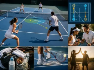 Taktische Kniffe für ein erfolgreiches gemischtes doppel tennis