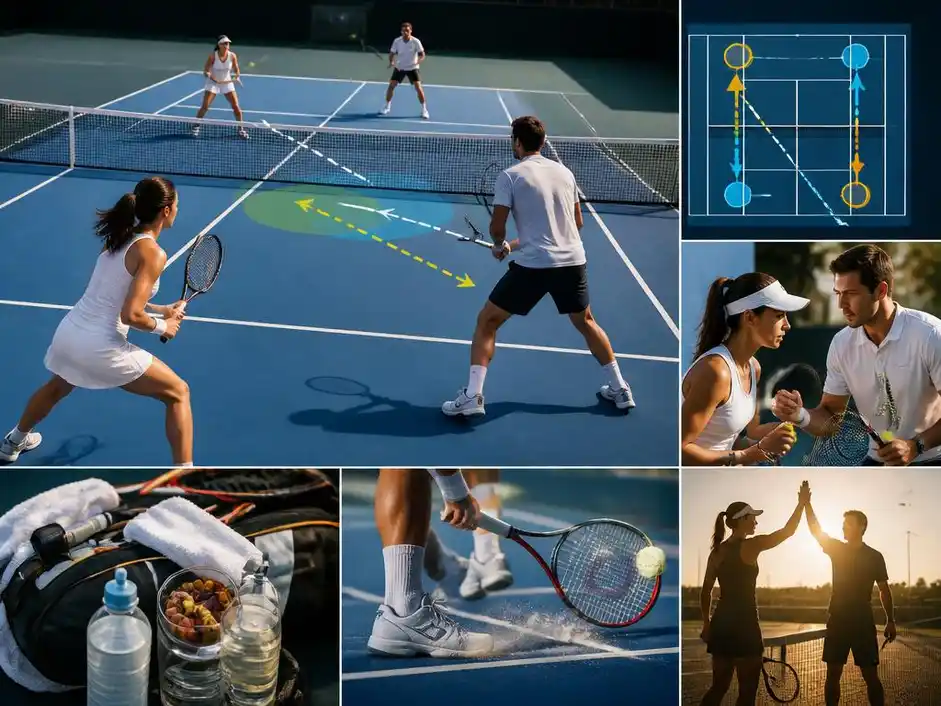 Taktische Kniffe für ein erfolgreiches gemischtes doppel tennis