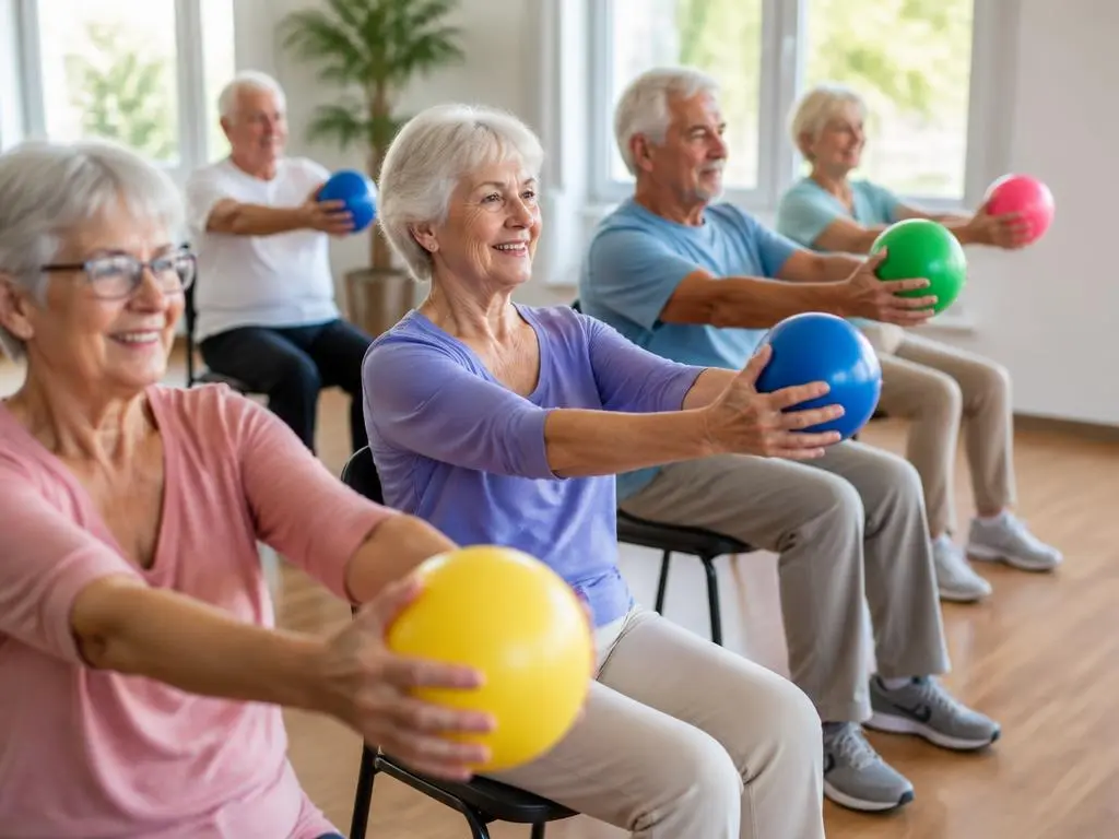 Aktiv und vital bleiben durch Ball gymnastik für senioren