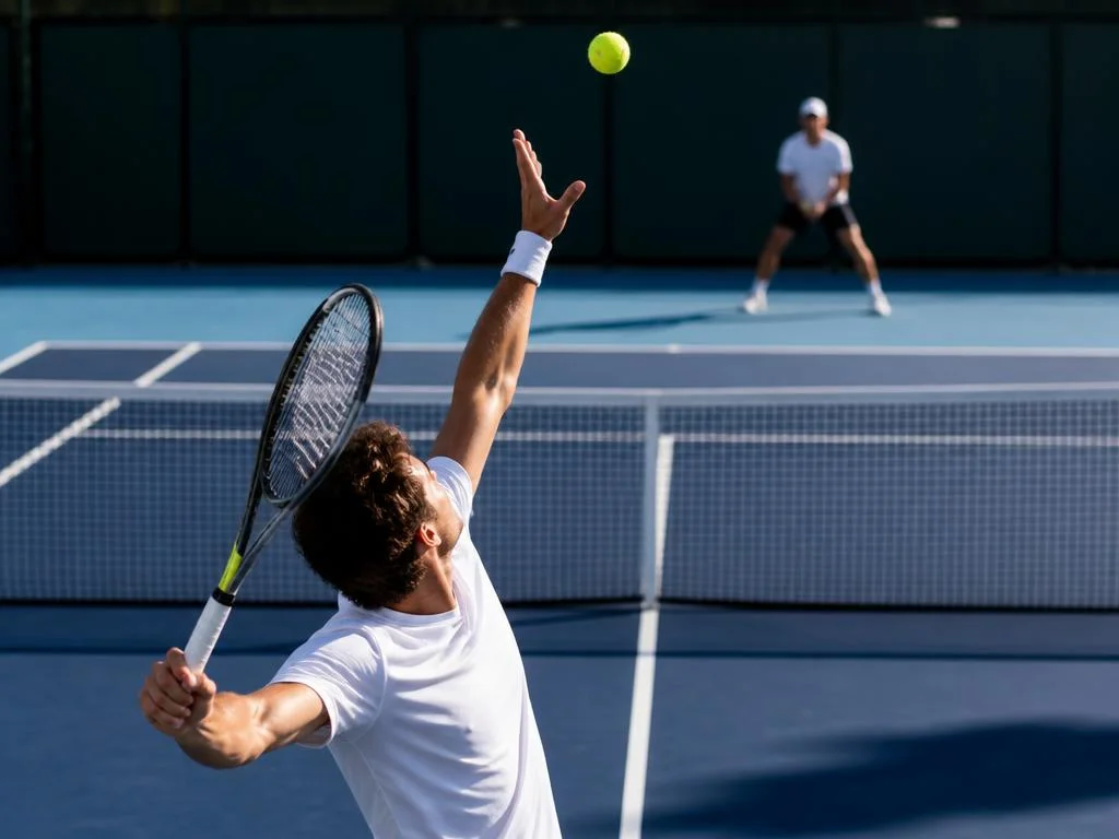Das Geheimnis hinter dem unerreichbaren aufschlag beim tennis