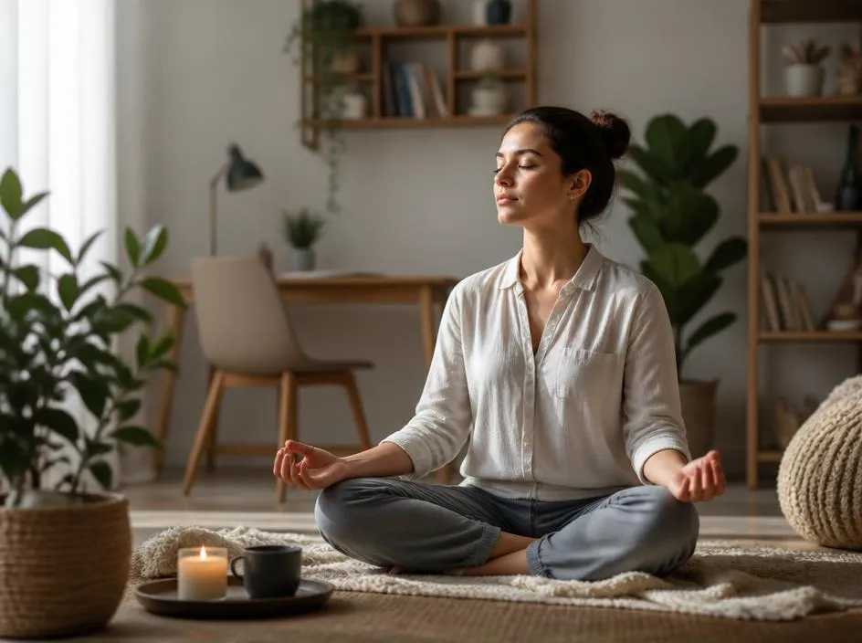 Der weg zu innerer ruhe und kraft durch eine entspannte meditation im alltag