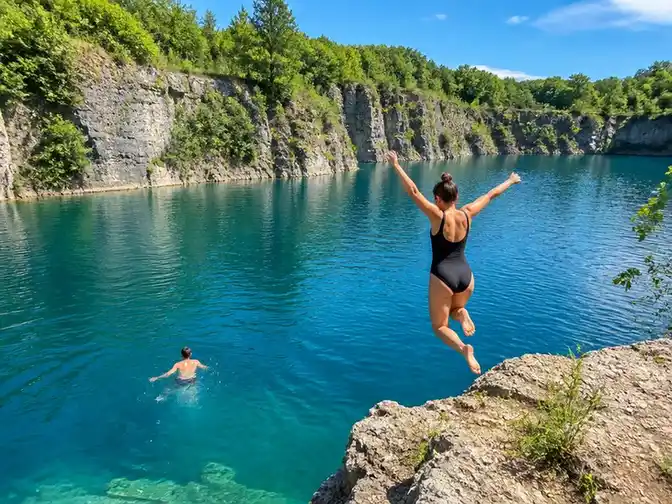 Erfrischung pur: Die blaue Lagune Lengerich zum Schwimmen genießen