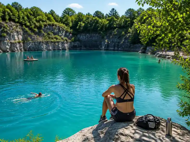 Erlebnisurlaub an der blauen Lagune Lengerich zum Schwimmen