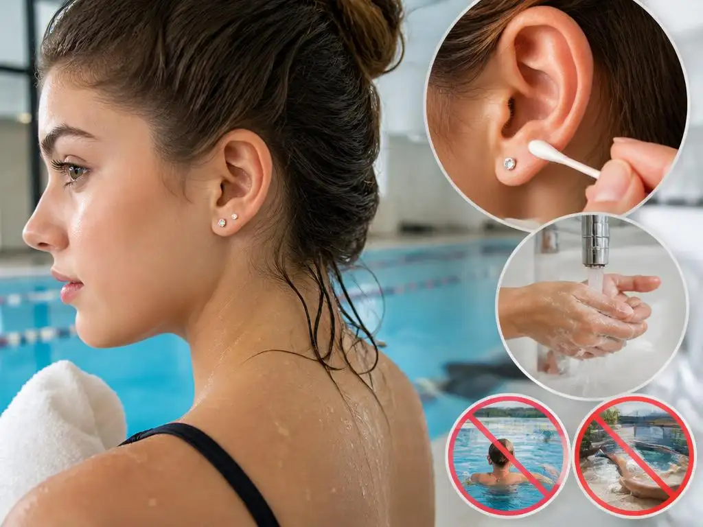 Wichtige regeln zum ohrloch stechen und schwimmen