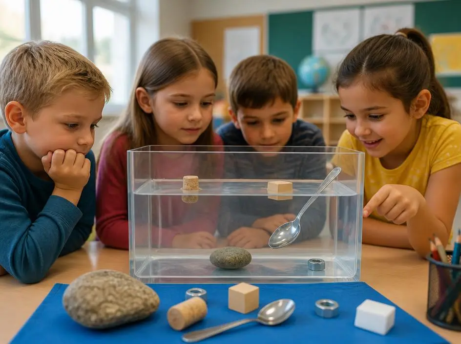 Wie Kinder durch Experimente sinken und schwimmen lernen