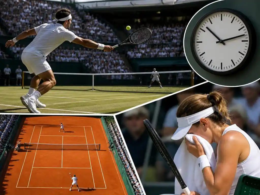 Wie lange dauert ein typisches tennisspiel im wettbewerb